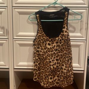 Express animal print tank top